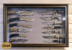 Витрина для ножей, на мини-магнитах, 50 см x 80 см, горизонтальная